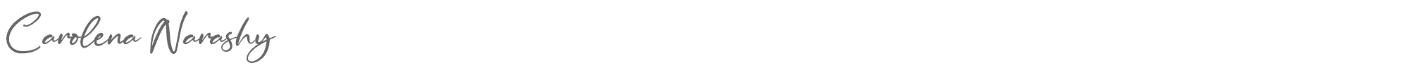 Sample characters Carolena Narashy Font